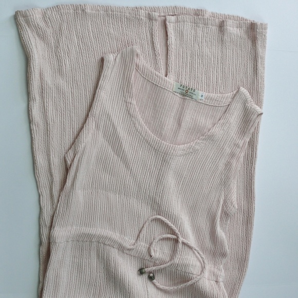 Vintage Dresses & Skirts - Potato Clothing Small Maxi Dress Vtg 90s Pale Pink